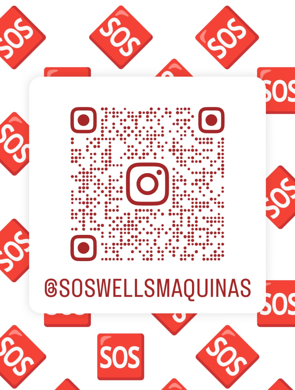 QR Code Instagram SOS Assistência Técnica